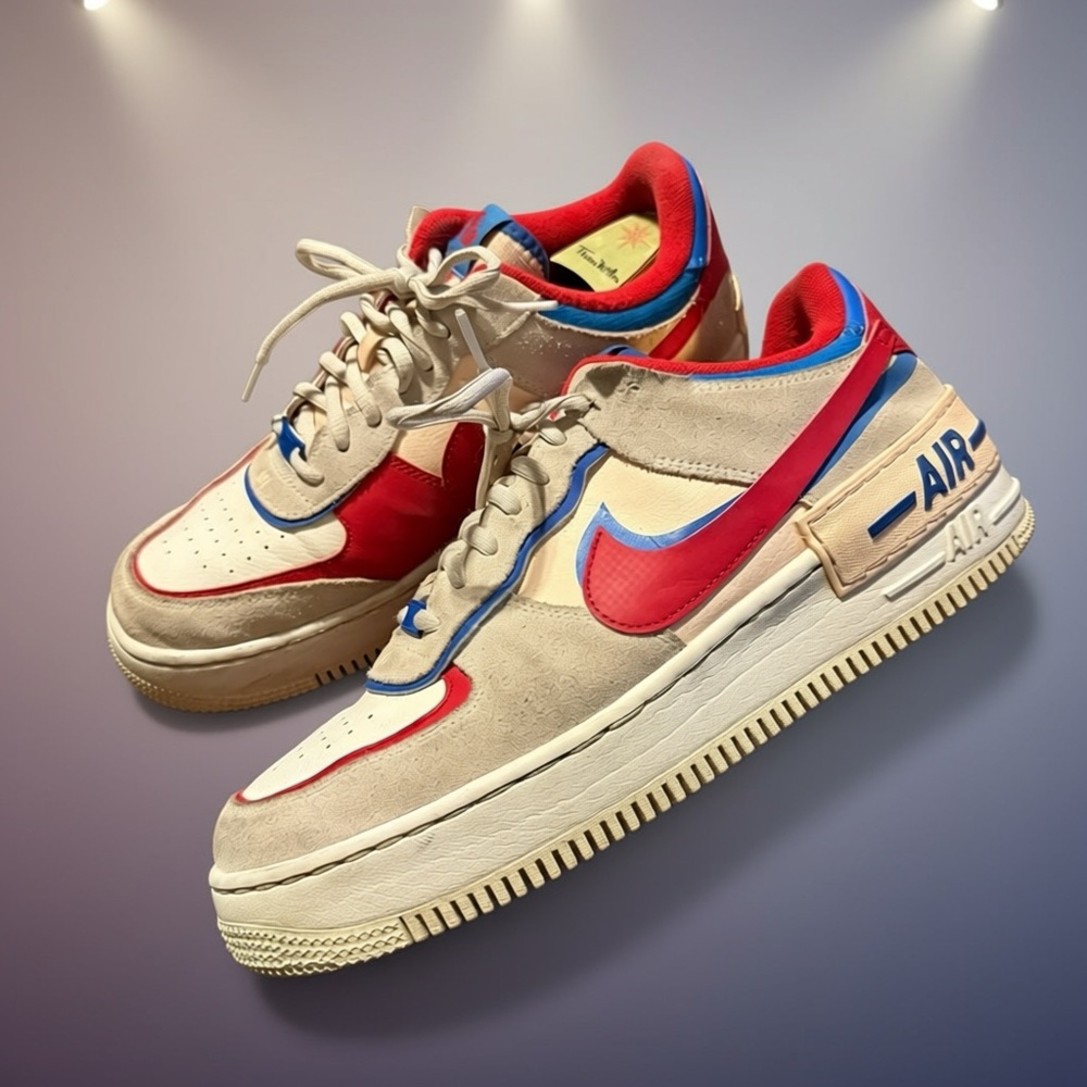 Nike Wmns Air Force 1 Shadow 'Sail Royal Red' CU8591-100 SZ 11